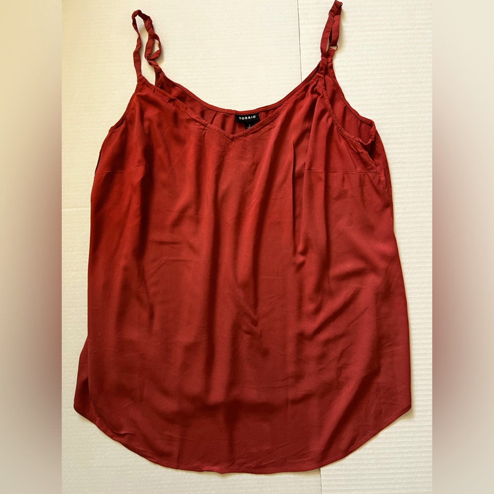 Torrid, Size 2 (18/20), Dusty Rose, adjustable strap Cami, worn twice